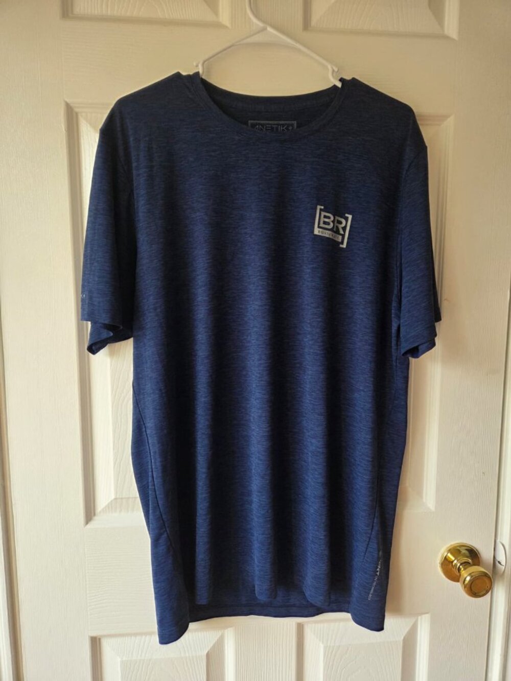 ANETIK Men's T-Shirt L Blue UPF 30+ Sun VINT Cooling Nautical Fisherman Sailor